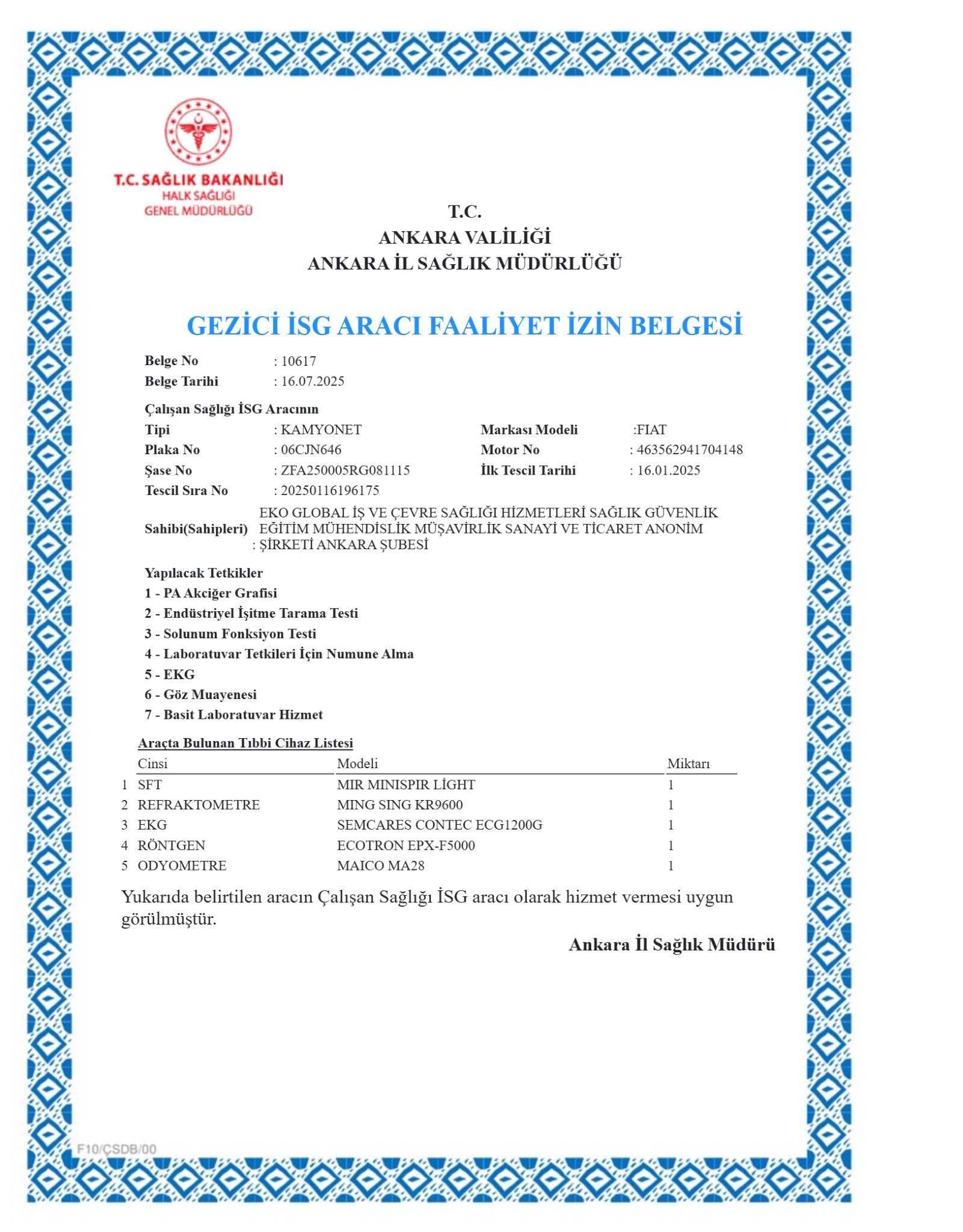 Ankara Gezici Araç